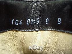 Vtg Gucci Black Leather Horsebit Horse Bit Ankle Boots 7 7.5 Italy 8