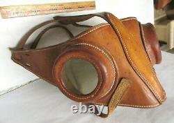 Vtg Leather Equine Horse Hood Eye Cups/Goggles Protection Powder River Saddles