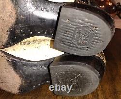 Vtg TONY LAMA Black Western Genuine PYTHON Snakeskin Boots Y9124 Men's 10 D USA