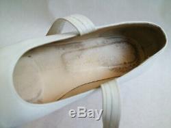 Vtg Vivienne Westwood White Leather Rocking Horse Ballerina Shoes Nana Us7/uk5