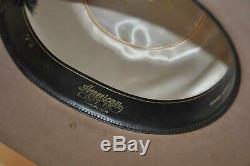 Vtg Western Cowboy American Hat Co 7 1/8 Leather Made Texas Horse Hair Band