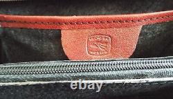 WESTERN VINTAGE RED LEATHER Horseshoe/Horse Shoulder Bag Very Unique