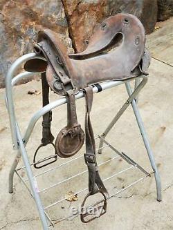 WW1 M1904 McClellan Horse Drivers Leather Saddle Vintage