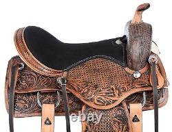 Western Saddle 15 16 17 18 Endurance Pleasure Trail Premium Leather Horse Tack
