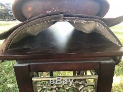 Western Vintage Tooled Leather Cowboy Horse Saddle Pleasure Trail Great Looking