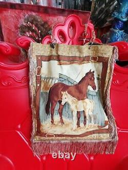 Woman bag original accessories shoulder hand handle iconic italian vintage horse
