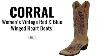 Women S Corral Vintage Red And Blue Winged Heart Boots A1976